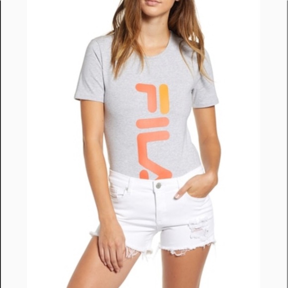 Women’s Fila Quinn Bodysuit in Grey - Picture 4 of 5